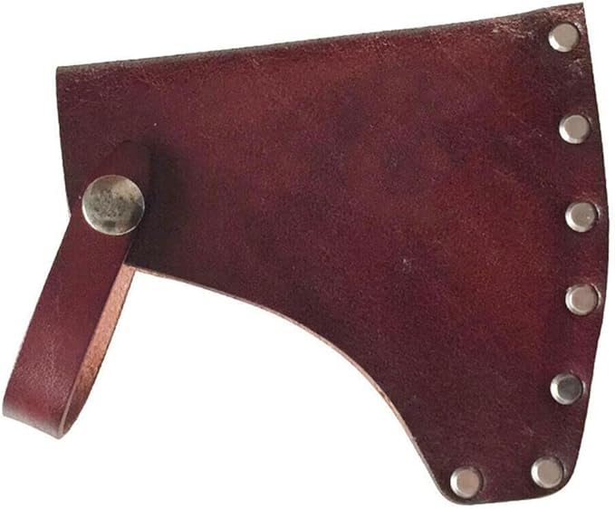 1PC Portable Leather Holder Lanyard Blade Sheath Head Cover For Axe Hatchet