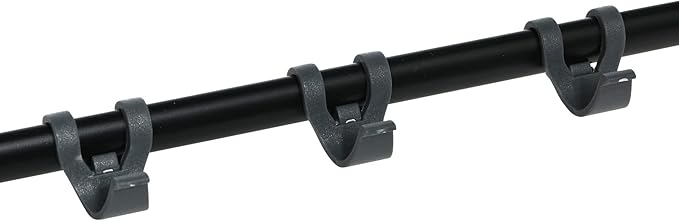 Household Essentials Household Essentials Over the Door Basket Storage Rack, Gray and Black