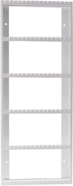 Angelynn's Wall Mounted Big Earring Holder Organizer Display for Women Long Post Stud Large Dangle Hoop Pierced Earrings, Hanging Closet Jewelry Storage Rack, Jennifer White 9"x23"