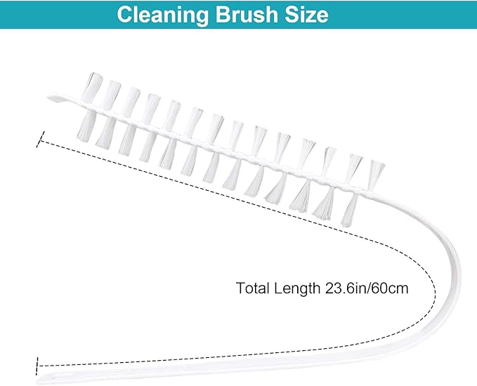 2Pcs Rolling Washing Machine Multifunctional Cleaning Brush, Household Cleaning Brushes,Nylon Brush Heads Powerful Clean,Wash Machine Cleaner Also Fit in Kitchen Dryer Hotel