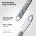 3 Pack Heavy-Duty Scrub Brush Set, Grout Brush, Shower Squeegee, Shower Cleaning Brush with Non-Slip Grip and Stiff Bristles Scrub Brushes for Cleaning Bathroom, Kitchen, Tile, Grout, Tub, Floor, Sink