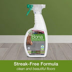 Plexon Microfiber Cleaning Cloth with Stone Tile and Laminate Floor Spray Cleaner 36 Fl Oz and 128 Fl Oz. for Bona Cleaner Spray Refill
