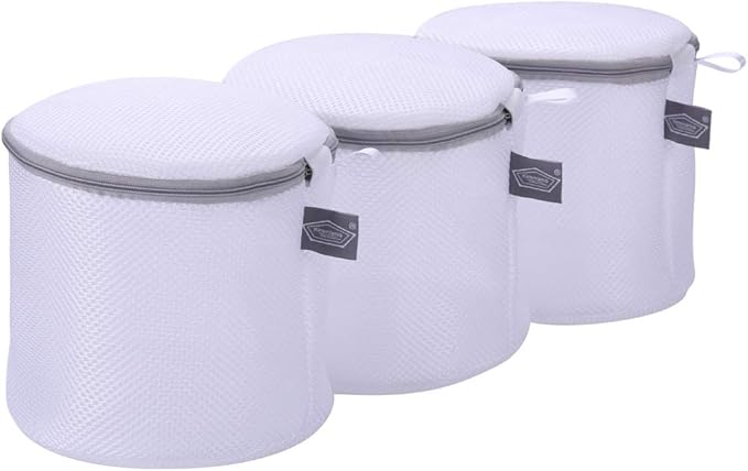 Kimmama Bra Washing Bag for Laundry, Laundry Bags Mesh Wash Bags, Net Washer Sack with Zipper, Lingerie Pouch for Cleaning and Drying Underwear, Delicates, Brassiere, Bralette, Undergarment