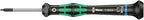 Wera 2052/6 Kraftform Micro Ballhead Hexagon Electronics Screwdriver Set and Rack, 6-Piece