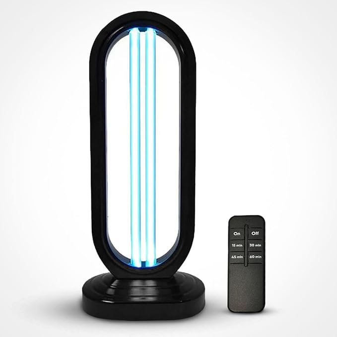 Swissklip HaloUV, Mold Remover, Home Disinfection Device, Dust Mites Remover, UV Light Sanitizer, Ultraviolet Sanitizer for Home, Room & Kitchen, Ultraviolet Light with 4 Speed Timings