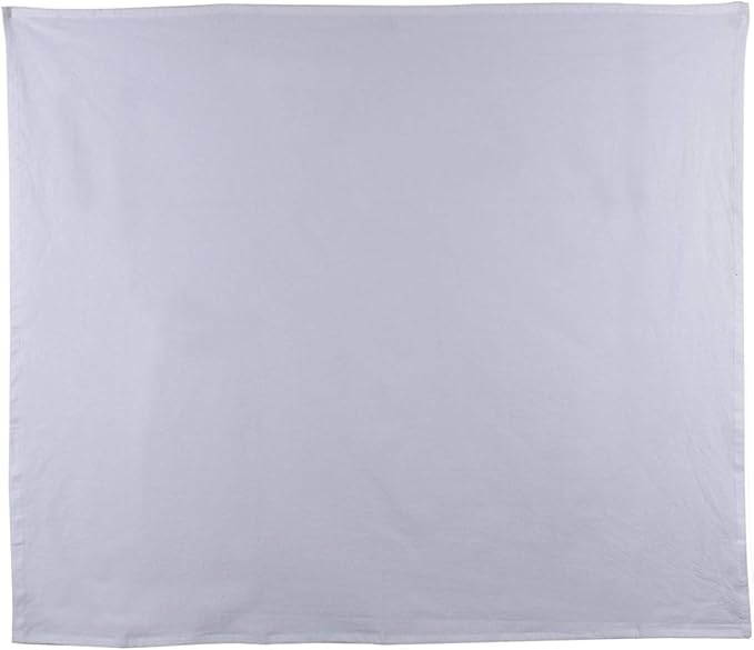 DG Collections 100% Cotton Flour Sack Towels – 12 Pack, 27x27 Inches, White, Lint-Free, Pre-Washed, Hemmed Edges – Reusable Kitchen Towels for Cleaning, Embroidery, Printing & Crafts - White