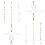 Hollow-Wall Anchors, One Size, 65Lbs Anchor 25pcs+Screw 25pcs Drywall Anchor kit with Screws, Self-Drilling Hollow Wall Anchor, White