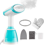 Handheld Steamer for Clothes 1500W 20s Heatup Fabric Wrinkles Remover Portable Handheld Garment Steamer with Removable Water Tank and Fabric Brush Steamer for Garments(White)