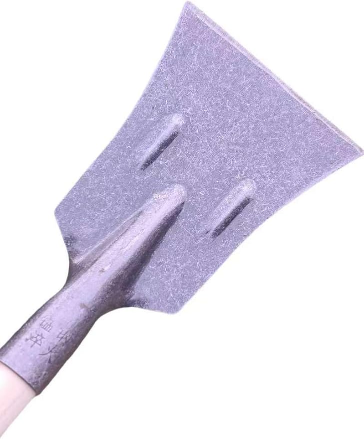 59 inch Wood Handle Ice Chopper and Lawn Edger, Weeding Tools Gardening Flat Spade for Lawn Edging, Ice Scraper, Steel Head Wood Handle