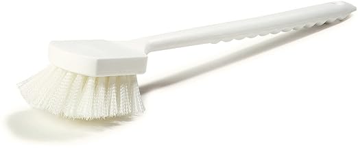 SPARTA Utility Scrub Brush with Polyester Bristles 20" x 3" - White