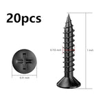 (120 PCS) Drywall Anchors Screws 8 Blue Wall Anchor Set 1/4. Three-Color Screws Make it Easy to Install Various Color Products