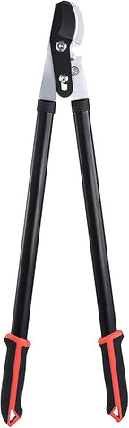 Kapoo Bypass Lopper with Compound Action, Chops Thick Branches with Ease, 30 Inch Tree Trimmer, 1.75" Cutting Capacity Tree Pruner B03 Red, Black
