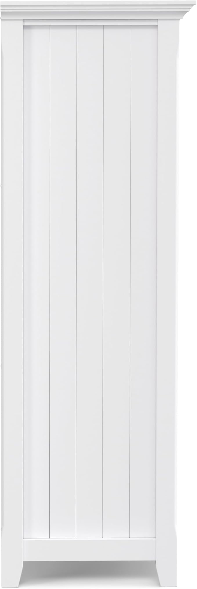 SIMPLIHOME Acadian Bookcase - 44 inch Tall 9-Cube Solid Wood Cube Organizer in White, Transitional Bookcase Storage for Living Room, Study Room or Office with Fixed Shelves and Tapered Legs