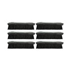 SPARTA 42024EC03 Comfort Grip Plastic Scrub Brush, Hand Brush For Cleaning, 8 Inches, Black, (Pack of 6)