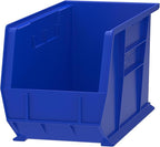 Akro-Mils 30265 AkroBins Plastic Storage Bins, Space-Saving Stackable Bins for Garage, Pantry, Craft Organization, 18-" x 8.25-" x 9-", Blue, 6-Pack