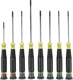 Klein Tools 85617 Mini Precision Screwdriver Set, Slotted, Phillips, TORX, Cushion-Grip Handles, Ideal for Terminal Blocks, Electronics