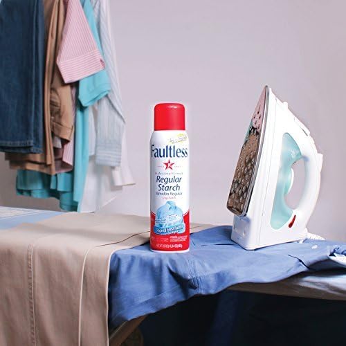Laundry Starch Spray, Faultless Original Hold Ironing Enhancer Spray Starch for a Smooth Iron Glide on Clothes & Fabric (20oz 2 Pack) Even Spray, Easy Iron Glide, No Reside