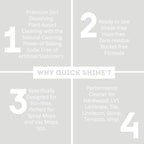 Quick Shine Multi Surface Floor Cleaner Daily Care 24oz | Plant-Based, Ready to Use, Dirt Dissolving, Streak Free, No Rinse | Use on Hardwood, Laminate, Luxury Vinyl Plank, Tile & Stone | Safer Choice