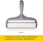 Large Surface Roller Refill for Scotch-Brite 50% Stickier Lint Roller, Works Great On Pet Hair (60 Sheets per Roll, 5 Pack Refills)