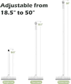 BOOMJOY 2 Pack Floor Scrub Brush with Long Handle, 2 in 1 Scrape and Brush, for Cleaning Deck, Tile, Grout, Kitchen, Patio, Garages