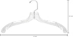 DEILSY™ Clear Plastic Hangers 50 Pack - Durable Clothes Hanger for Wardrobe Organization, Essential Plastic Hanger for Garments, Versatile Coat Hangers for Home and Retail Use