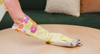 Household Gloves Latex-Free, 15" Long Cuff, Soft Lining, Adjustable Strap, Multi-Layer Protection, Flexible, Comfortable, Chemical-Resistant, Reusable for Cleaning, Dishwashing, 4 Pair Medium
