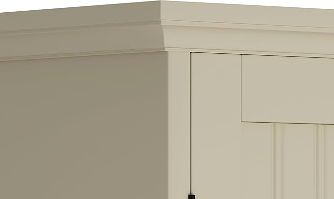 ChooChoo Bathroom Wall Cabinet, Over The Toilet Space Saver Storage Cabinet, Medicine Cabinet with 2 Door and Adjustable Shelves, Cupboard, Antique White & Brown