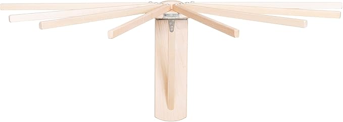 Pennsylvania Woodworks Wall Mounted Clothes Drying Rack - Heavy Duty, Collapsible Laundry Rack for Drying Clothes - Solid Maple Hardwood Foldable Drying Rack - Made in The USA - (Small)