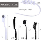 Washing Machine Cleaning Brush Kits, Front Load Washer Scrub Cleaner Brushes Accessories with 1Pc Drum Slot Brush & 5Pcs Crevice Cleaning Brushes for Tight Spaces and Washer Rubber Seal