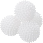 uxcell 4pcs Reusable Laundry Dryer Balls Vinyl Drying Balls for Reduce Wrinkles Static Fabric Softener Reduce Drying Time Save on Energy, White