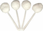 Bowl Brush Toilet Cleaning Brush Set Soft Polyester Head 15x5 inches White (4PacK)