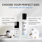 W.Dressroom No.97 April Cotton Living Clear Perfume, Body Mist, Long-Lasting Unisex, Alcohol-Free Water-Based, Spray on Skin, Clothes, Bedding & Car, Travel Size 5.28 oz