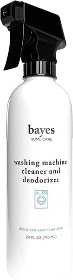 Bayes Washing Machine Cleaner & Deodorizer - Cleans and Eliminates Odors for Fresh Smelling Laundry - 24 Ounce