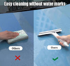 3 in 1 Window Cleaning Scraper, 3 in 1 Window Cleaner Squeegee, Scraper for Cleaning Windows, All-Purpose Window Squeegee with Sprayer for Glass, Wall, Kitchen, Car (Blue)