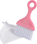 2 Pcs Mini Dustpan Set Brush for Table Whisk Brooms Small Dustpan Broom Set Mini Dust Pans with Brush Tiny Cleaning Table Sweep