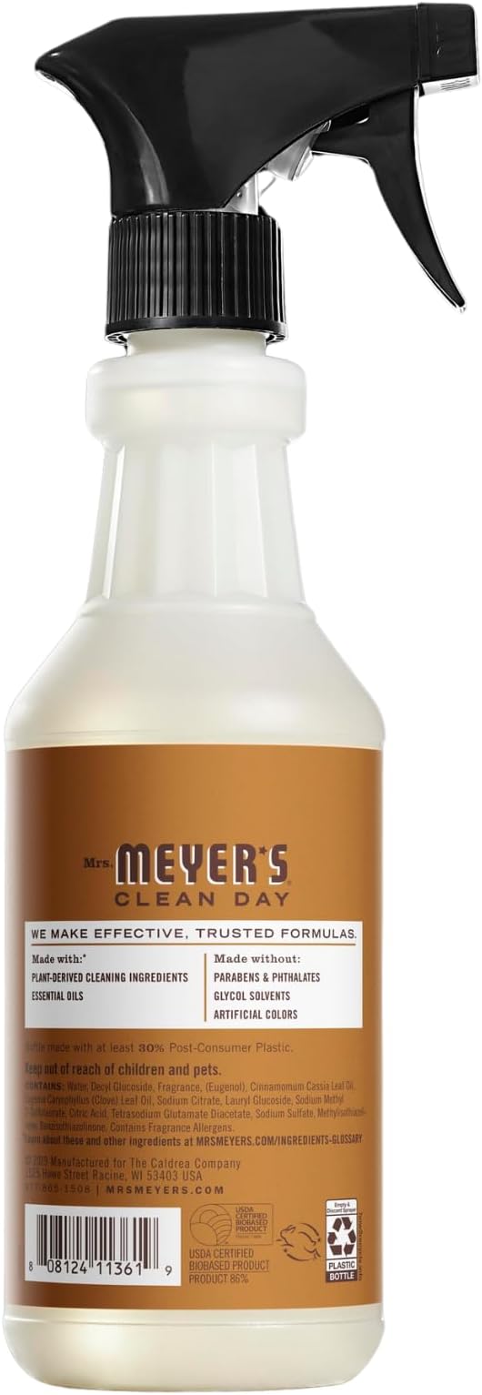 Mrs. MEYER'S CLEAN DAY Multi-Surface Cleaner 2 Pack Variety, 16 OZ Each, 1 CT (Acorn Spice + Fall Leaves)