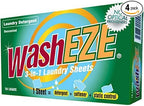 3 in 1 Laundry Detergent Sheets Unscented 40 count with Fabric Softener Fragrance and Phosphate Free- More efficient than pods pacs powders or liquids