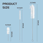 Living and Giving 3Pcs Set of Bottle Brush Flexible Cleaning Brushes Kitchen Nylon Multifunction Clean Brush Set