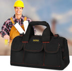FASTECH 22-inch Heavy Duty Tools Bag With Wide Mouth For Tool Storage, Carrier and Organizer, Tote Bag for Men, Wide Mouth Tool Bag With Inside Pockets (22Inch)