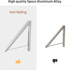 Valet Hook Drying Rack Clothes Hanger Folding Coat Racks Aluminum Home Storage Organiser Space Savers 2 Packs