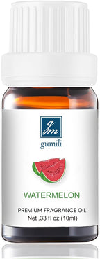 Watermelon Essential Oil - Pure Organic Scent for for Aromatherapy, Diffusers, Spray, Skin & Hair Care, Massage, DIY Candles & Soap, Perfume - Fruity Fragrance, 10mL