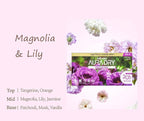 Scented Dryer Sheets for Laundry, 40 Count, Long-lasting Freshness, Styler Compatible (Aura, Magnolia & Lily)