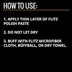 Flitz Multi-Purpose Metal Polish Paste - 2lb Can of USA-Made Chrome Polish - Works on Stainless Steel, Aluminum, Plastic, Jewelry and Cars - Non-Abrasive Cleaner & Rust Remover (3 Pack)