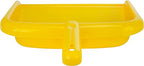 SPARTA Large Handheld Dustpan with Hanging Hole, Heavy-Duty Plastic Dustpan with Wide Lip for Countertops and Surfaces, Plastic, 10 Inches, Yellow