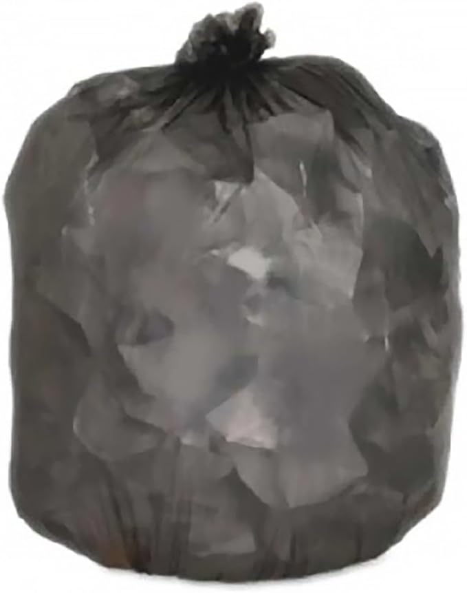 Plasticplace 40-45 Gallon Trash Bags │12 Microns │ Black High Density Garbage Can Liners │ 40" x 48" (250 Count)