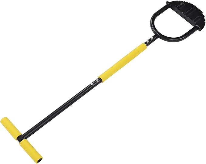 Manual Lawn Edger with Steel Blade T-Handle & Wide Pedal - Garden Path Edging & Trimming Tool for Sidewalks with Comfort Sponge Cover