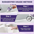Household cleaning gel, removes dirt and odors, suitable for bathroom and kitchen tile grout, strong penetration, safe formula, won't damage surfaces (2-pack) (2)