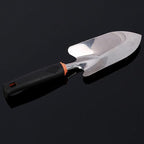 Garden Tool Shovel for Digging Gardening Trowel for Lawn Planting Stainless Steel Spade Rubber Handle Anti Slippery