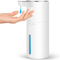 Automatic Soap Dispenser Liquid for Bathroom: 14 OZ Wall Touchless - Plastic White 4-Level Adjustable Modern Auto Electric Soap Dispenser - Kitchen Hand Dish Lotion Kids Family