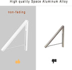 Drying Rack Wall Mounted Clothes Hanger Folding Wall Coat Racks Aluminum Home Storage Organiser Space Savers